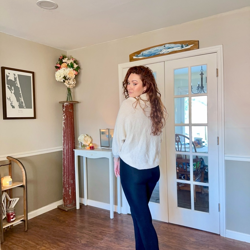 Cozy Ivory Knit Sweater - Soft Neutral Pullover